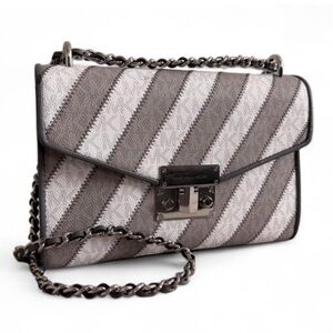 NWT ~ MICHAEL Michael Kors ‘Rose’ Two-Tone-Chain-Link Crossbody Shoulder Bag